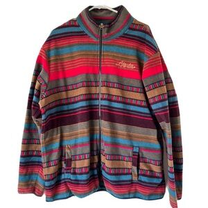 Vintage Arctic Image Alaska Frontier Zip Up Size XL